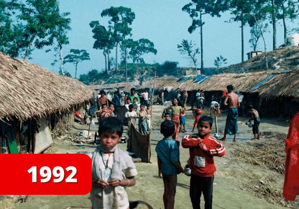 Rohingya refugee crisis image 1992