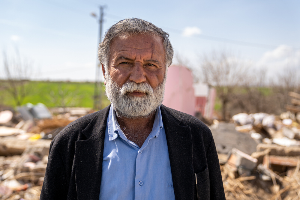 Abdurrahman Can, Başpınar (Küllüm) village leader, Adıyaman. Türkiye, 2023. © Mariana Abdalla/MSF
