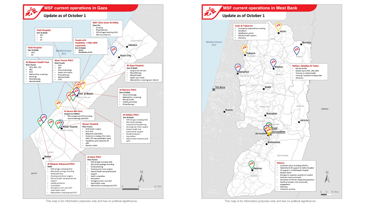 MSF ops in OPT in October 2024