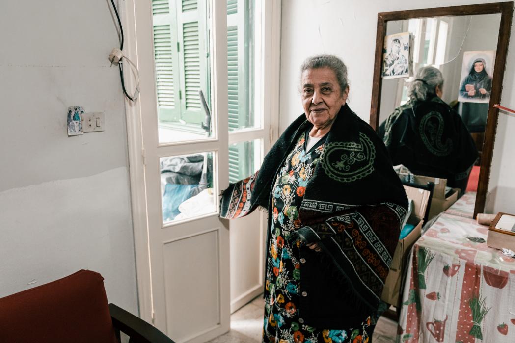 Thérèse, aged 85, lives in Karantina, Beirut