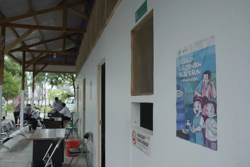 Image of the pharmacy where the patients can get their medicines after consulting the doctor. 