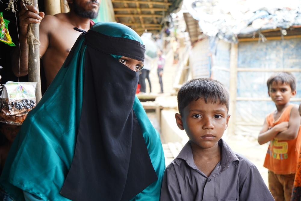 Rohingya refugees in Kutupalong megacamp