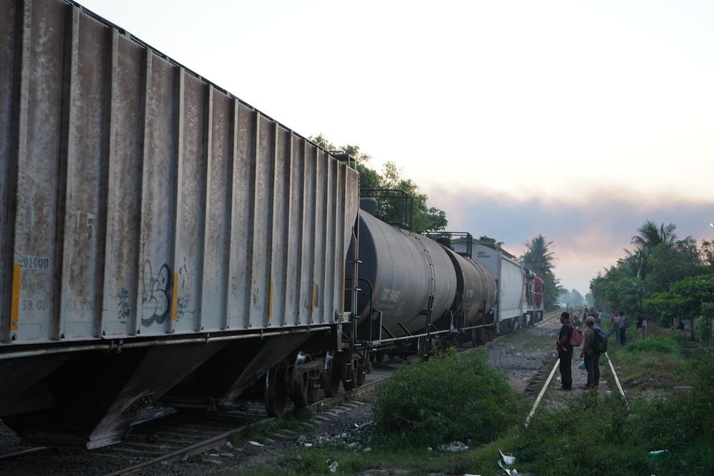 The freight train that crosses Mexico, known as La Bestia