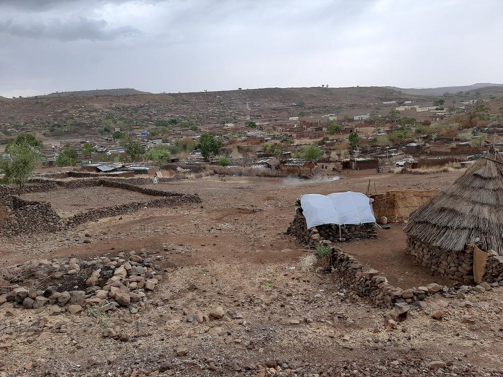 View over Rokero Town, Jebel Marra, Darfur