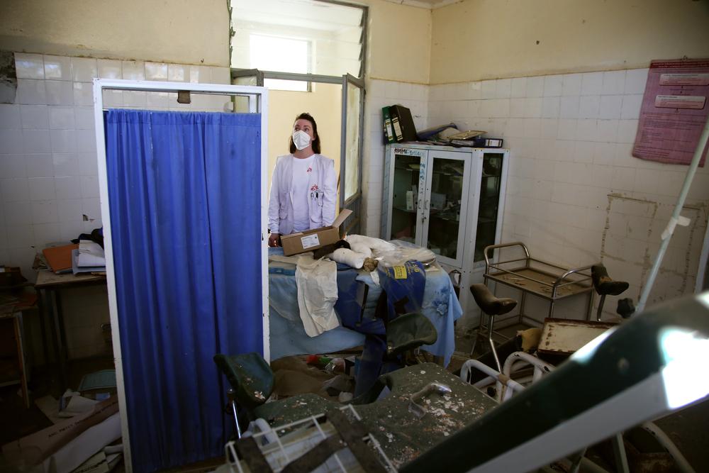 Destroyed delivery room at the health centre in Sebeya, Tigray, Ethiopia