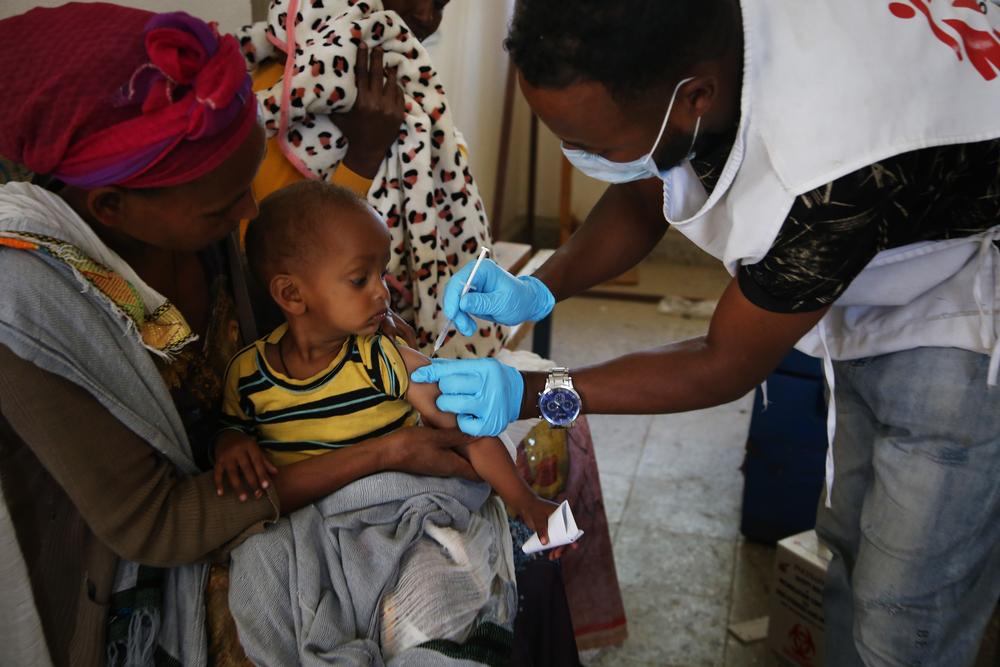 Vaccinations and antenatal consultations in the health centre of Sebeya, Tigray, Ethiopia