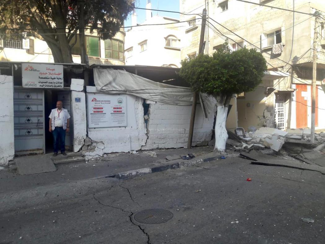 The damage to our clinic shows no place in Gaza is safe. 