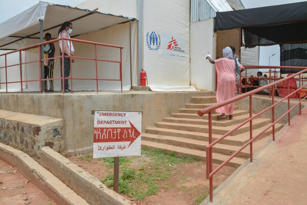 The exterior of the emergency department at MSF’s medical facility in Umm Rakouba camp for Tigray refugees © MSF/Dalila Mahdawi