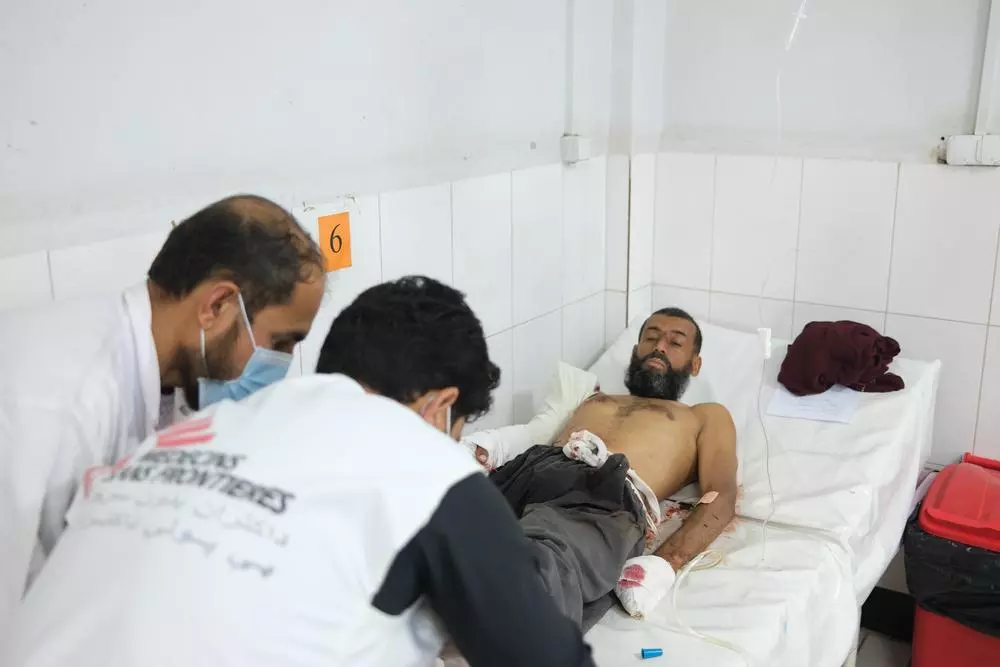 Mahmood was shot while he and his family fled their home outside Lashkar Gah.