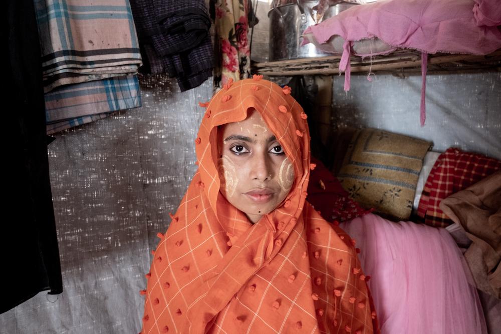 Julekha is Rohingya and lives in a refugee camp for Rohingya in Balukhali Area, Cox’s Bazar.
