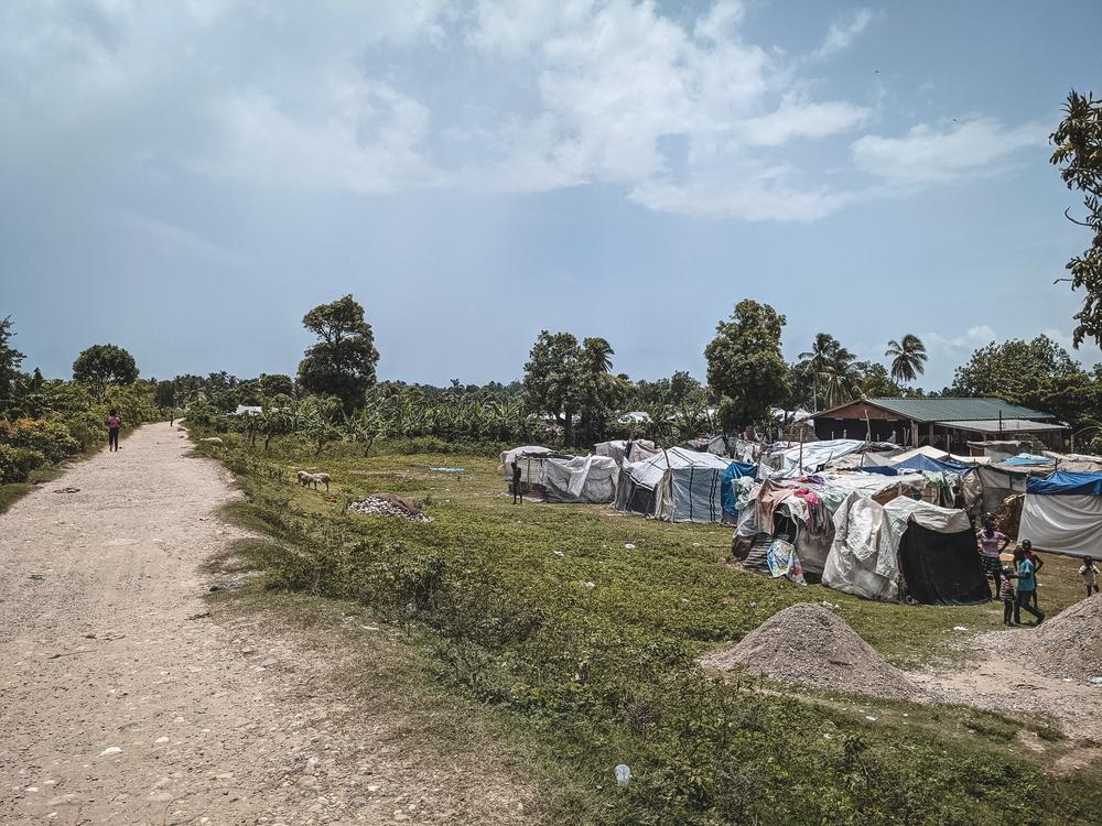 The Croix des Martyrs IDP camp, Haiti, September 2021 © Nico Dauterive/MSF