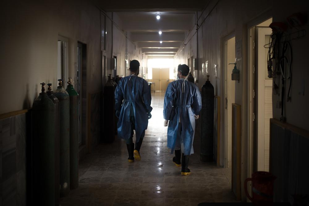 Northeast Syria COVID-19 | Raqqa Hospital Ward. June 2021. © Florent Vergnes
