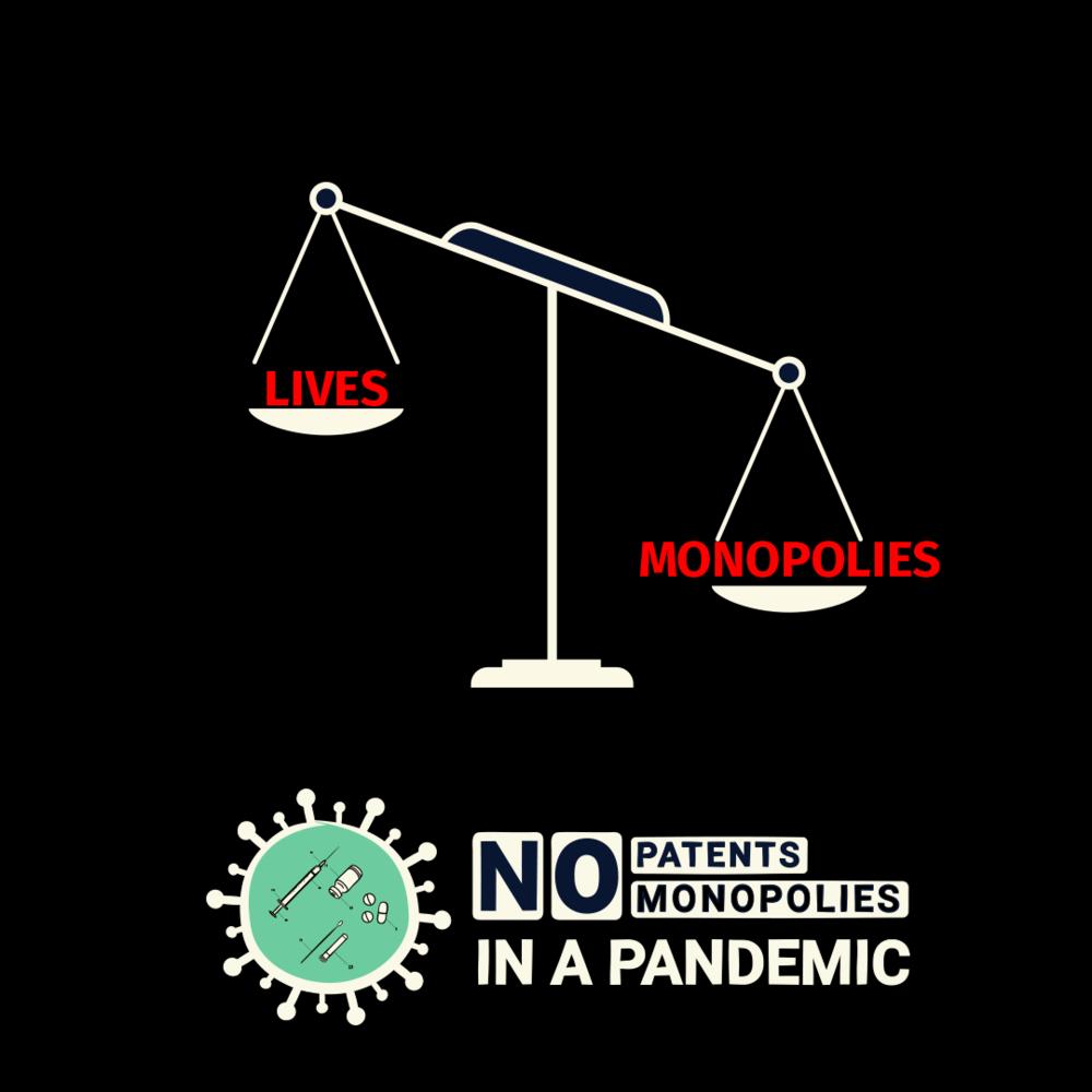 no patents monopolies in a pandemic