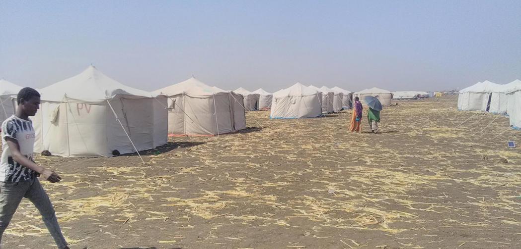 refugees tents in Sudan