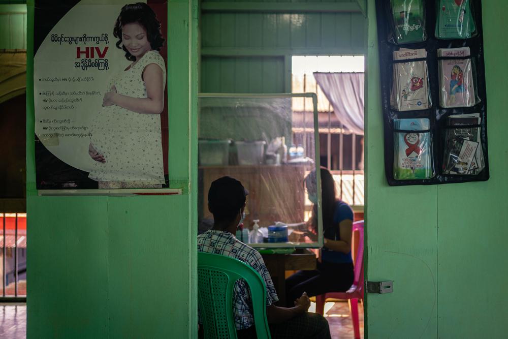 A patient has a consultation with an MSF doctor at MSF’s Moegaung clinic in Kachin state. Myanmar, 2021