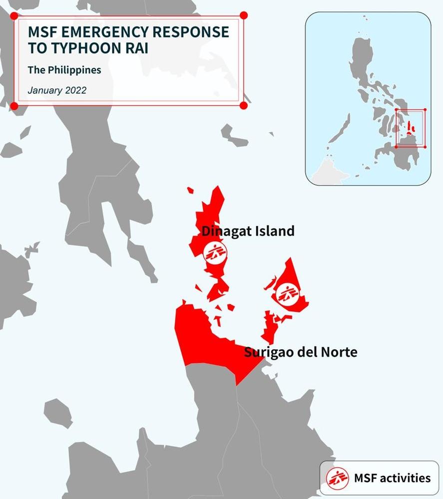 MSF emergency response to typhoon rai