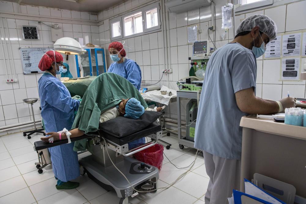 The operating theatre at the MSF Khost maternity hospital provides surgery to women who experience complications during pregnancy.