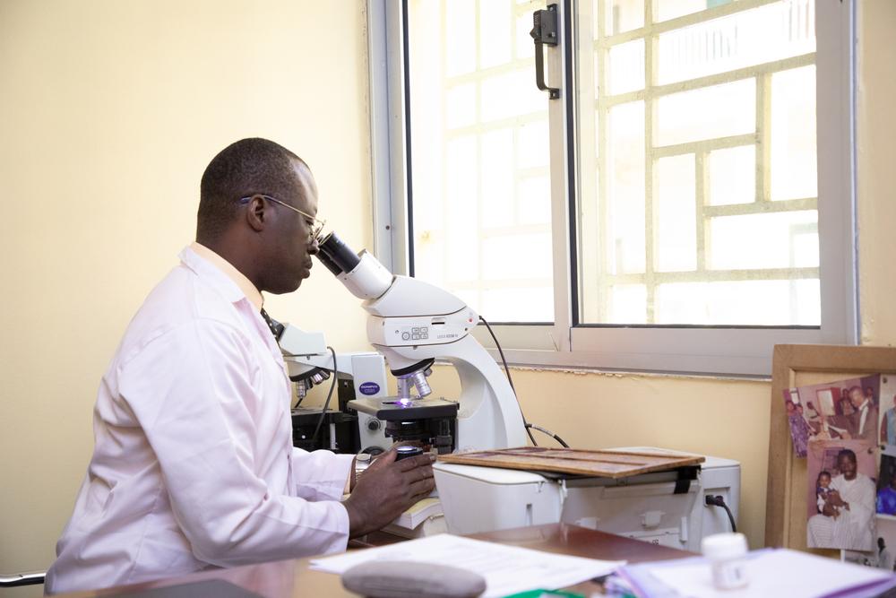 Professor Cheick manages the only anatomopathological laboratory in Mali, located at Point G University Hospital. 