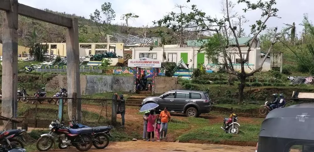 More than two months after Typhoon Rai (local name Odette), villages like Villa Ecleo in Basilisa, Dinagat Island Province, are still in ruins. 