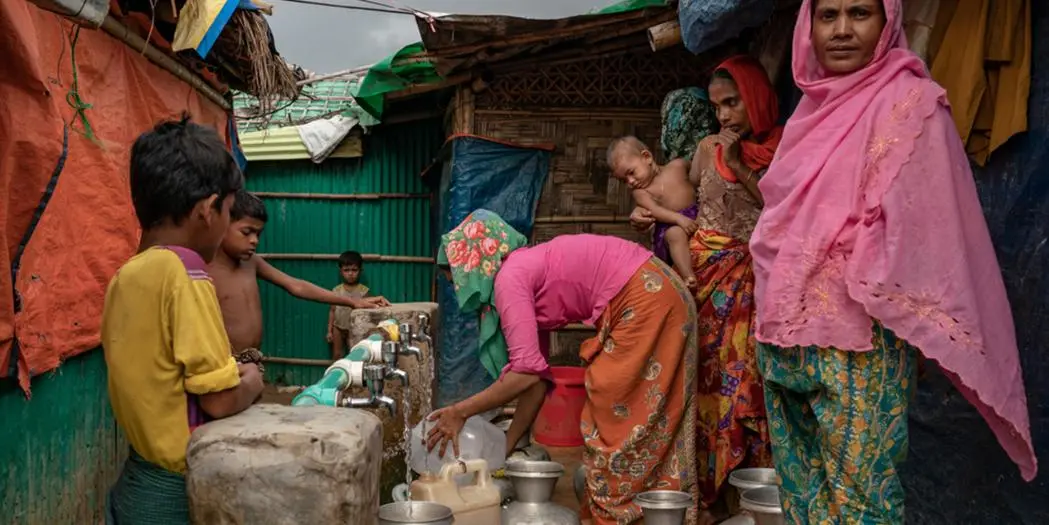 rohingya in water facility