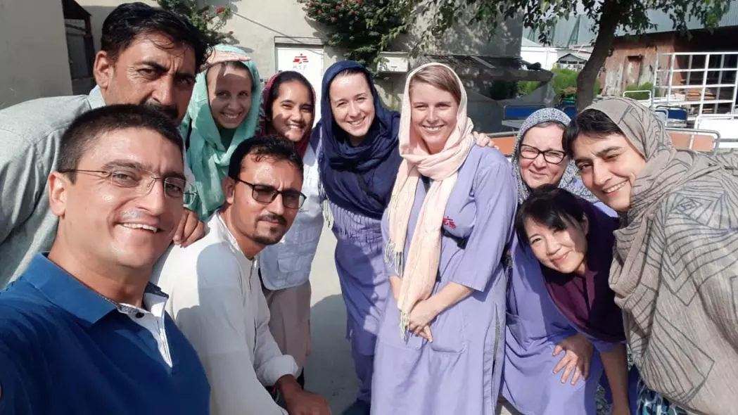 dr. Renny with her colleagues in Khost Hospital 2019