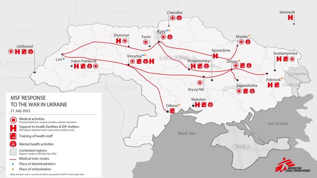 ukraine crisis map intervetions