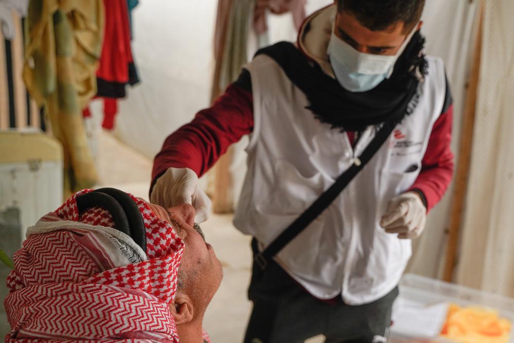 MSF teams vaccinating against cholera in Lebanon. Lebanon, November 2022. © MSF/Mohamad Cheblak