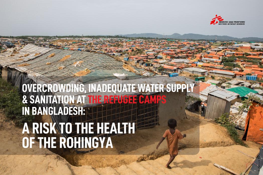 Results from a Doctors Without Borders study of water and sanitation conditions in the camps in Cox’s Bazar
