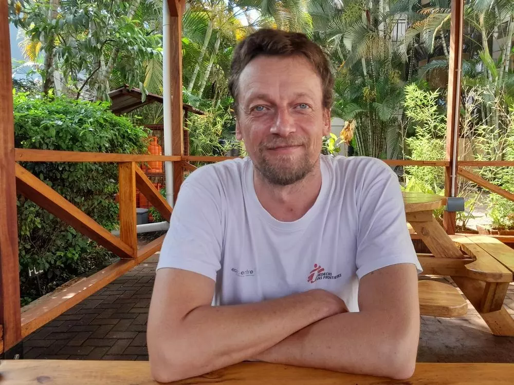 Denis Ardiet, Emergency epidemiology coordinator in Uganda Ebola outbreak 2022. Uganda, 2022. © MSF/Patricia Otuka-Karner