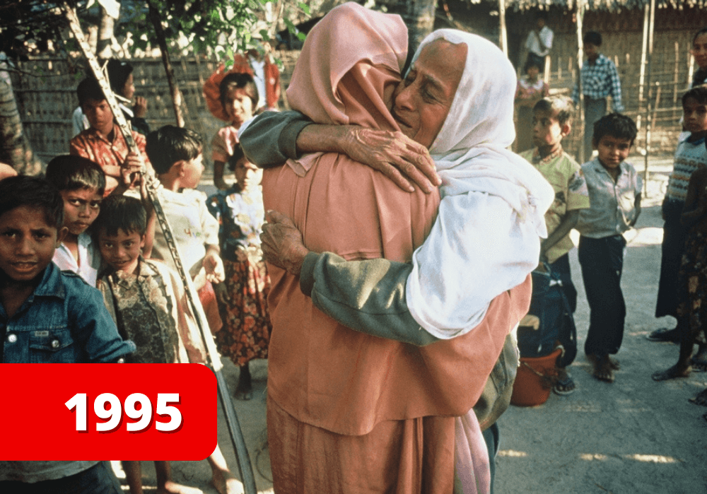 Rohingya refugee crisis image 1995
