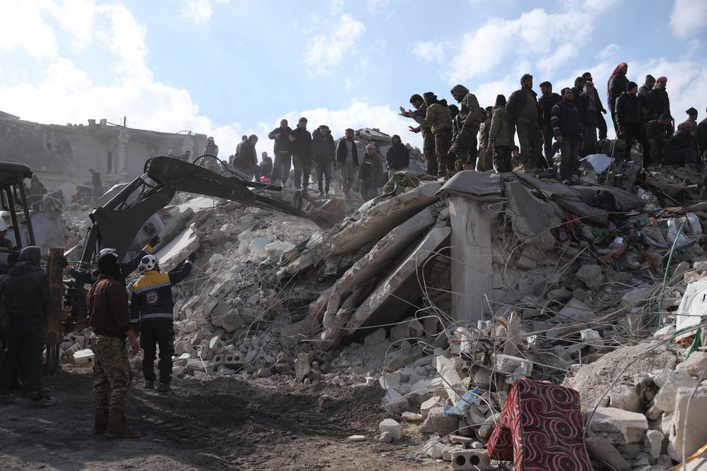 the impact of the earthquake taken on 7 February 2023. Idlib province, Northwestern Syria. Syria, 7 February 2023. © OMAR HAJ KADOUR