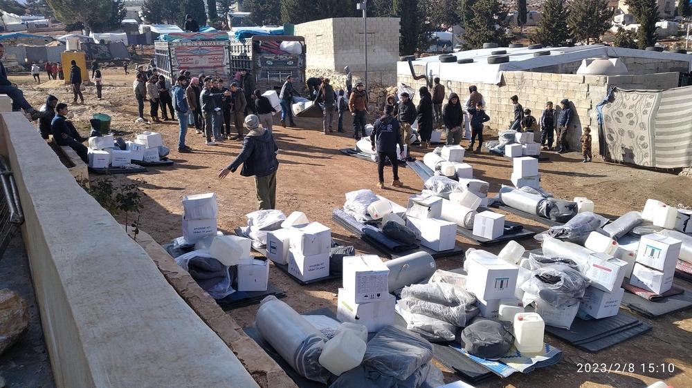 Non-food items distributions in Syria. February 2023. © MSF