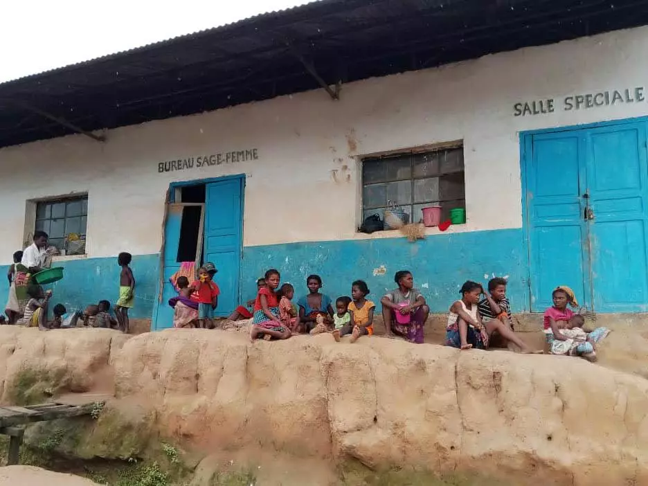 People waiting for medical consultations in Ifanirea health center. Madagascar, 2023. © MSF