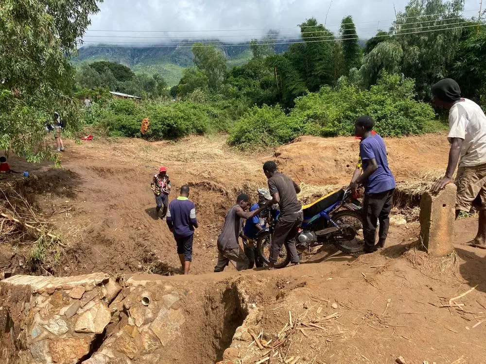 Cyclone Freddy in Nkhulambe, Phalombe District, Malawi