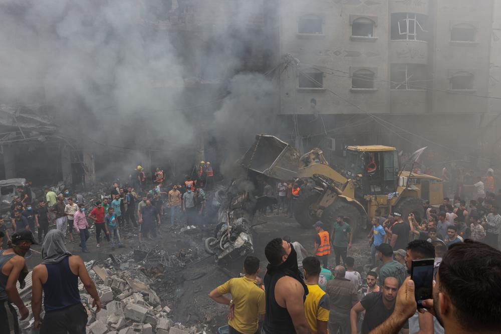 Destruction in Gaza. Palestine, October 2023. © Mohammed ABED