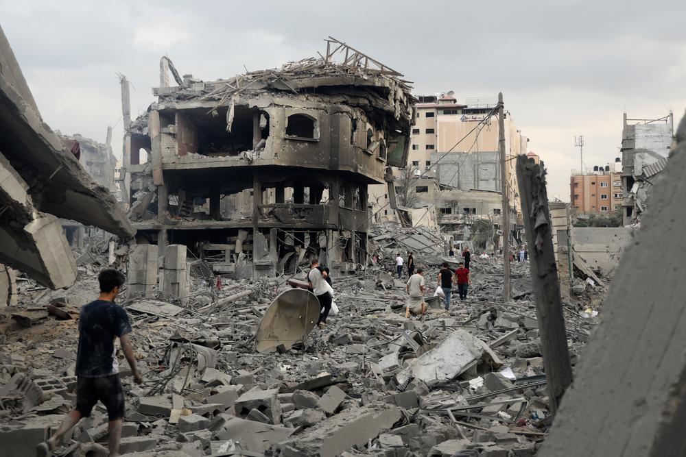 Destruction in Gaza. Palestine, October 2023.