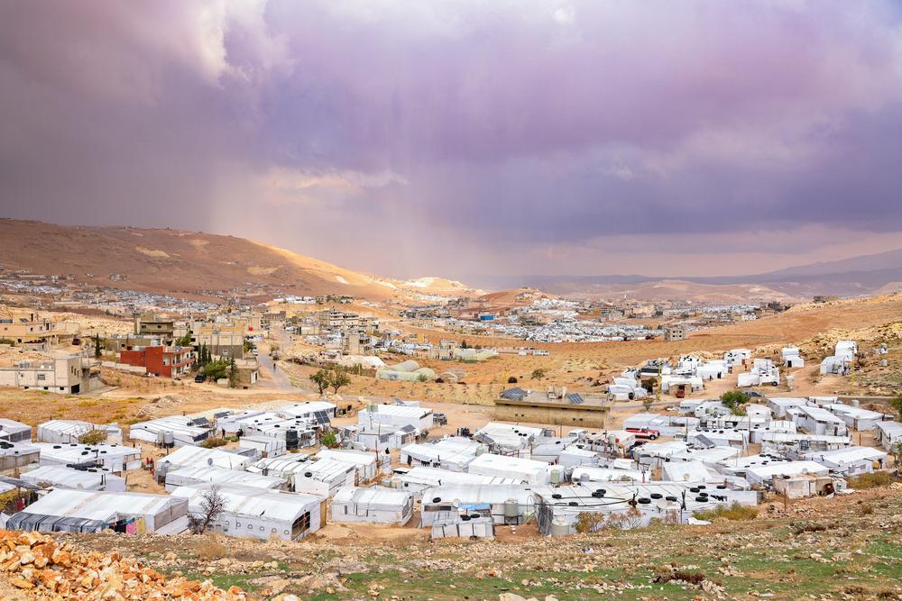 A view of a refugee camp in Arsal, where MSF teams are responding to a large cholera outbreak. Bekaa Valley, Lebanon, November 2022. © Carmen Yahchouchi