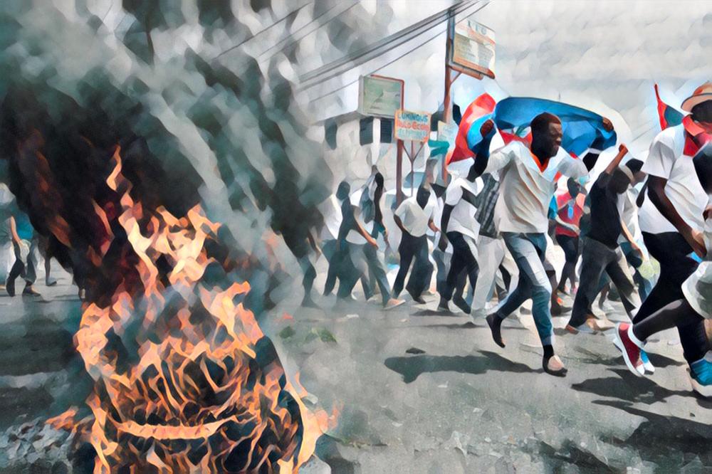 Illustration of Chaos in Haiti
