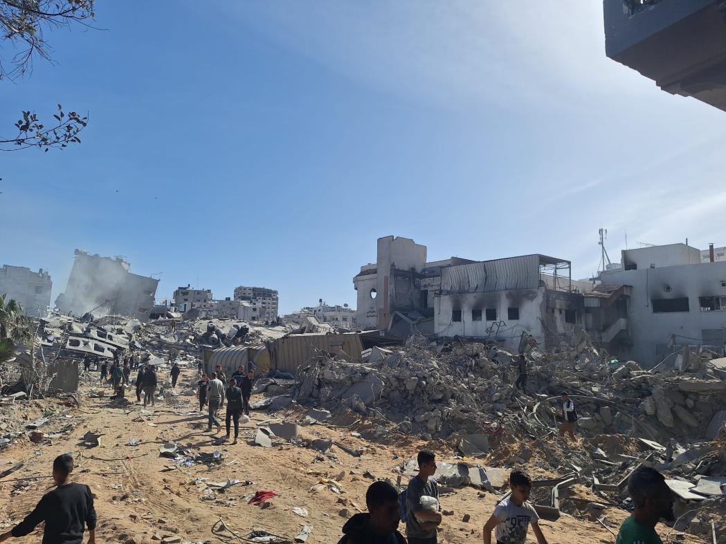 Destroyed Al-Shifa hospital in Gaza. Palestine, 2024. © MSF