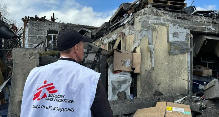 MSF condemns missile attack which destroys office and injures staff in Donetsk