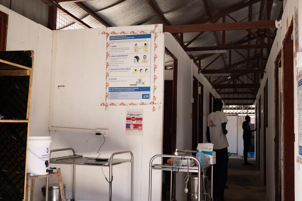 View of the TB isolation ward inside MSF hospital in Leer, Unity State, South Sudan.
