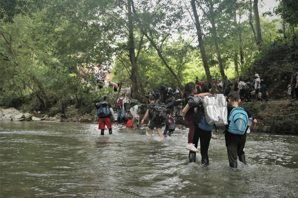 People are crossing the Darién jungle, which connects Colombia with Panama