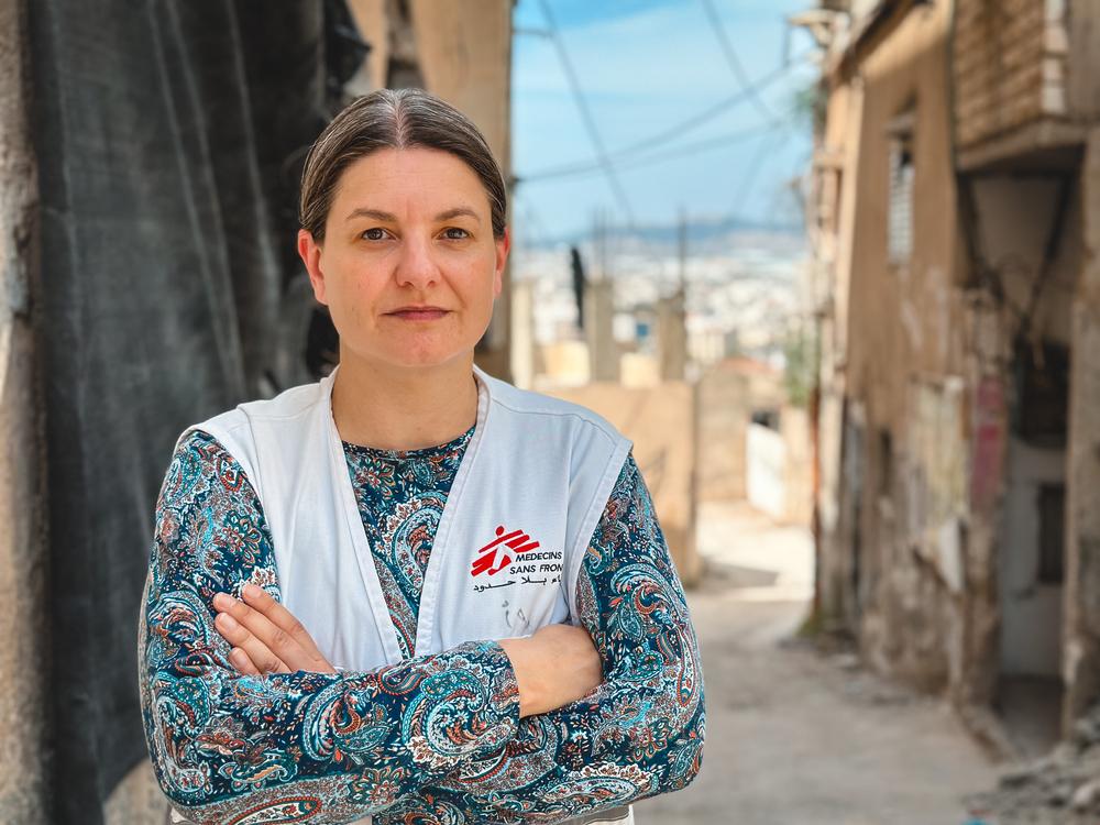 Itta Helland-Hansen is Doctors Without Borders Project Coordinator in Jenin and Tulkarem, West Bank. Palestinian Territories, May 2024. © Oday Alshobaki/MSF