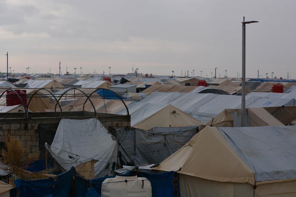 A view of Al-Hol camp in Northeast Syria.