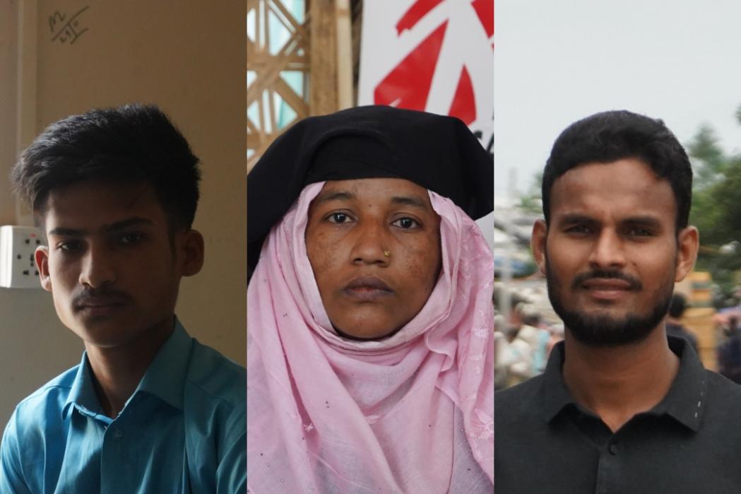 Portraits of Rohingya refugees