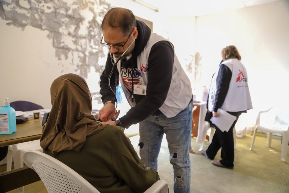 Doctors Without Borders mobile unit provides primary healthcare, medication and follow-up for non-communicable diseases, as well as psychological first aid and health promotion sessions in three locations in south Lebanon. February 2024 © Maryam Srour/MSF