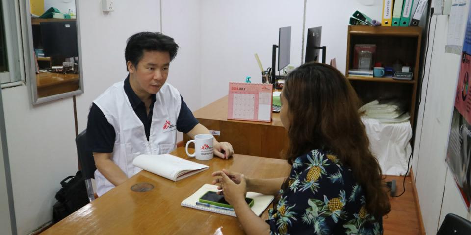 Shinjiro Murata-san visiting Aung San TB Hospital