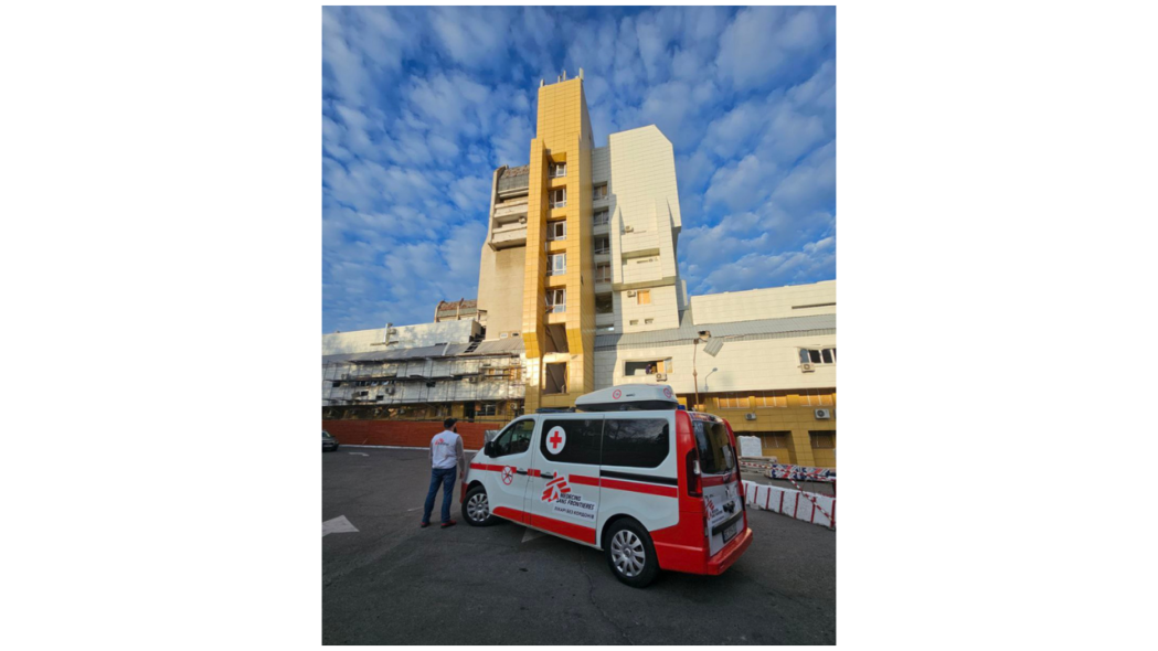 Mechnikov Hospital in Dnipro, one of Ukraine’s largest medical facilities was damaged after an attack on 25 October