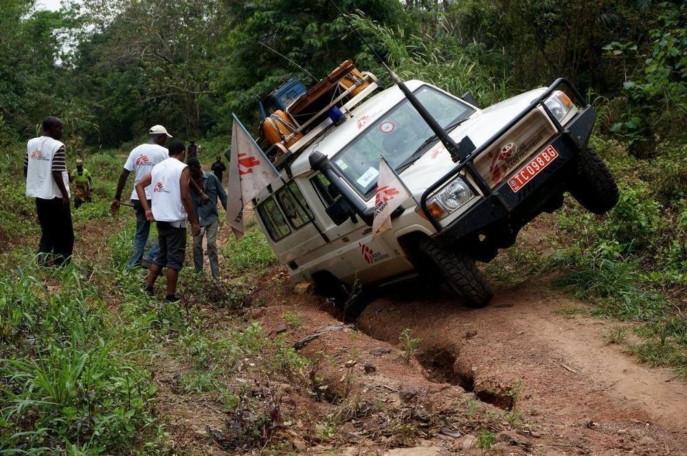 MSF Toyota Land Cruiser 70 at Kouango