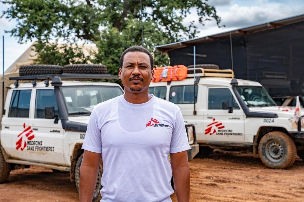 Portrait of Dr Bashir who has worked in several MSF projects in Sudan.